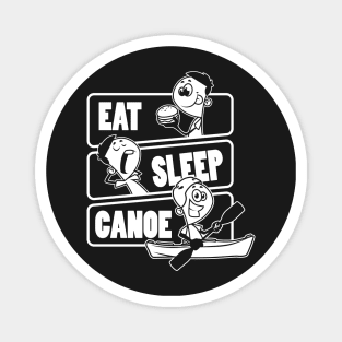 Eat Sleep Canoe Repeat - Outrigger Canoe Kayaking print Magnet